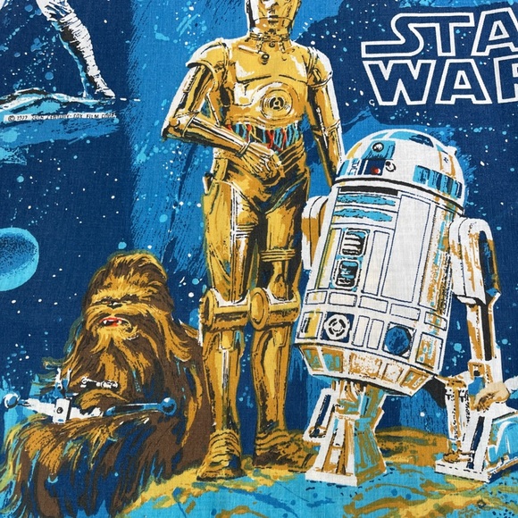 Star Wars 1977 Bibb twin flat sheet - Picture 2 of 5
